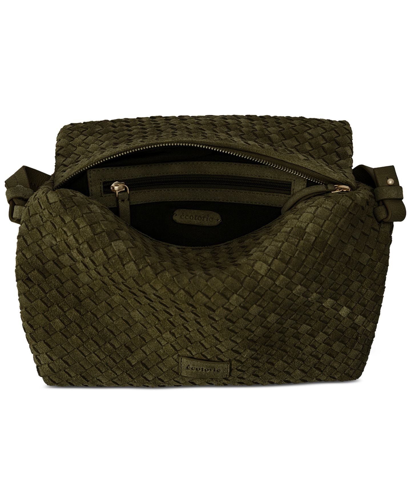 Женская сумка Ecotorie Miranda Suede Shoulder Handbag, цвет: Оливковый — фото 4