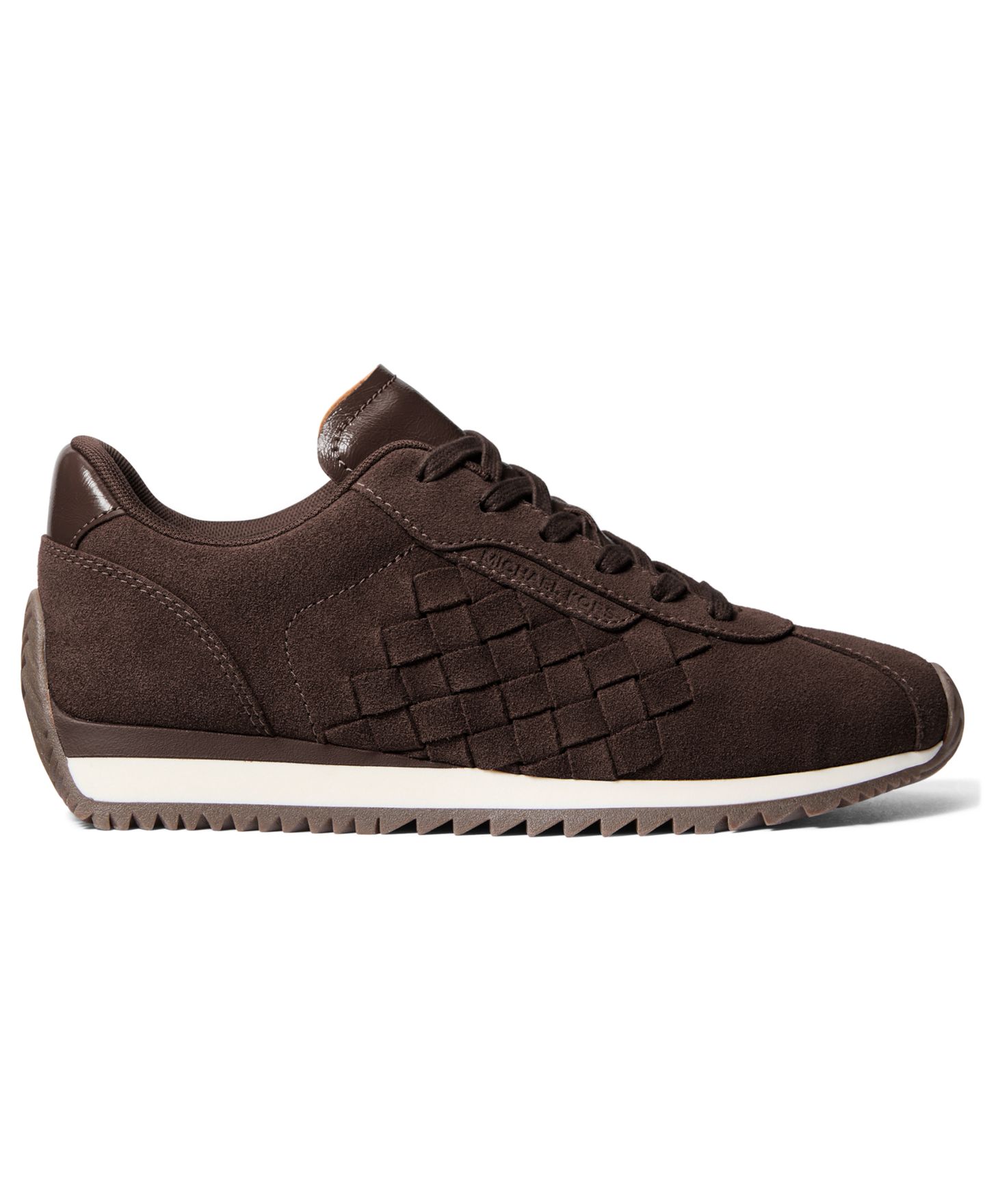 Женские кроссовки Michael Kors Rhodes Trainer Lace-Up, цвет: Шоколадный замшевый — фото 2