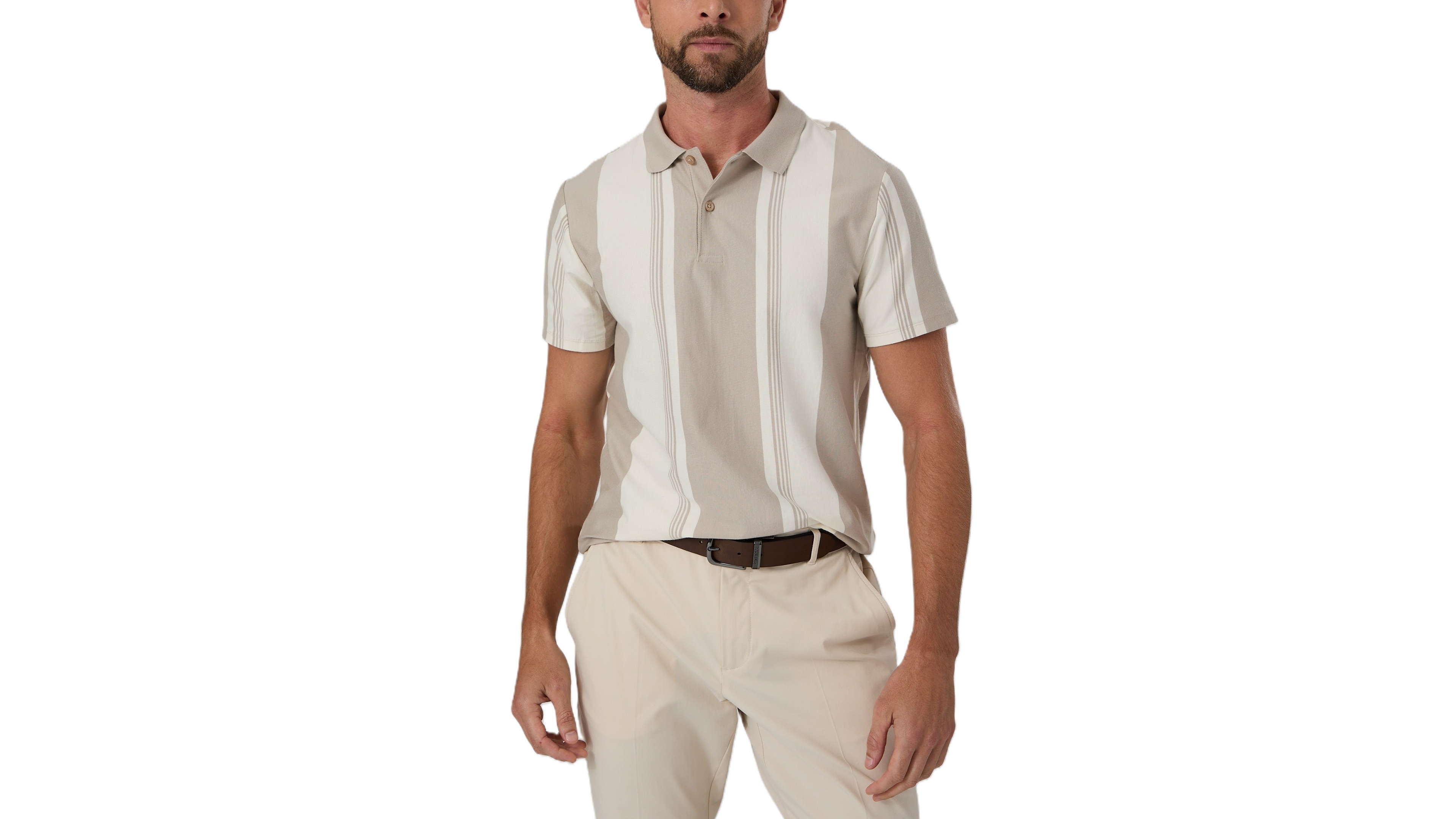 Guess Men's Ivan Stripe Regular-Fit Polo Shirt