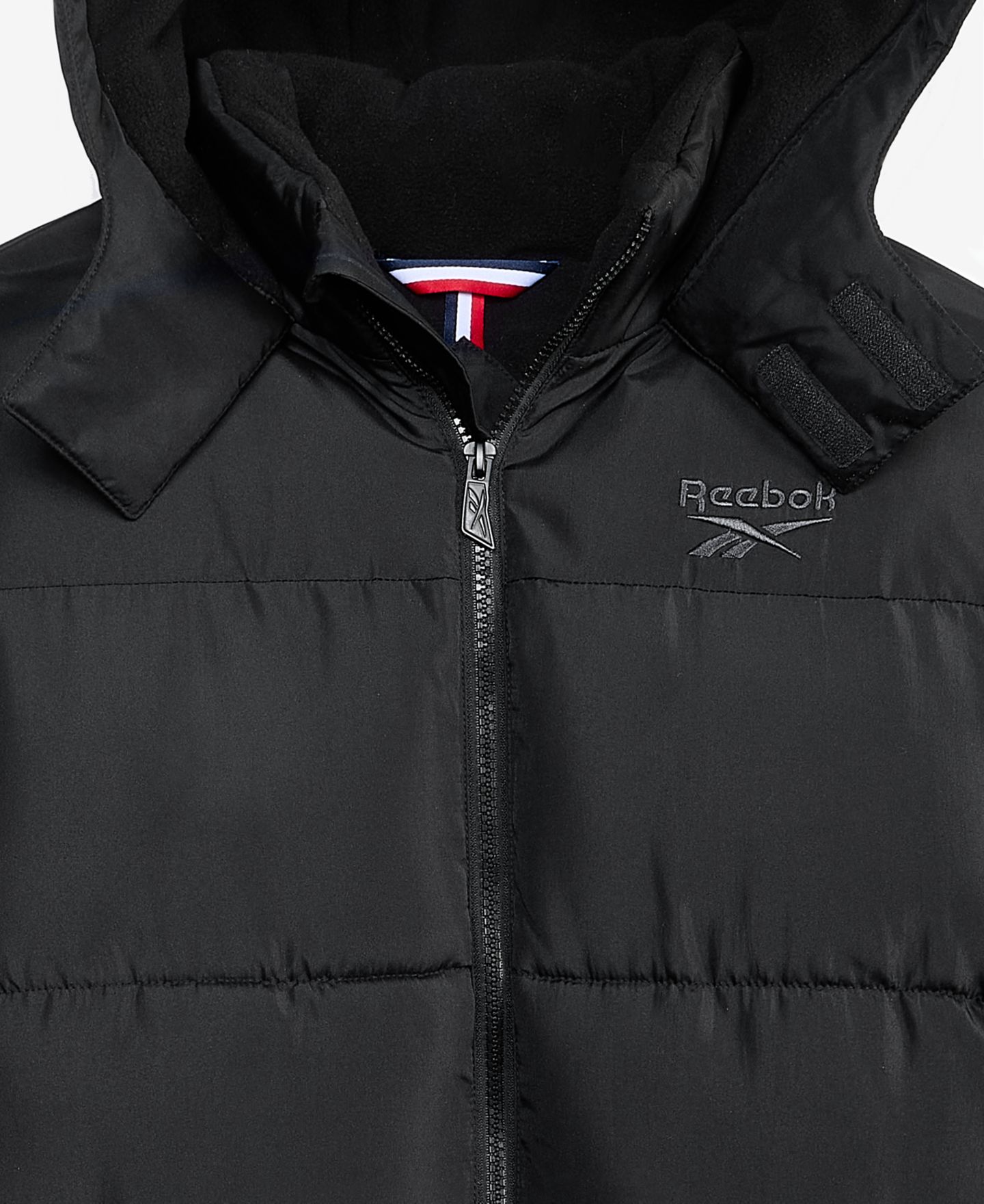 Куртка Reebok Hooded Puffer Jacket для мальчиков, цвет: Чёрный — фото 3