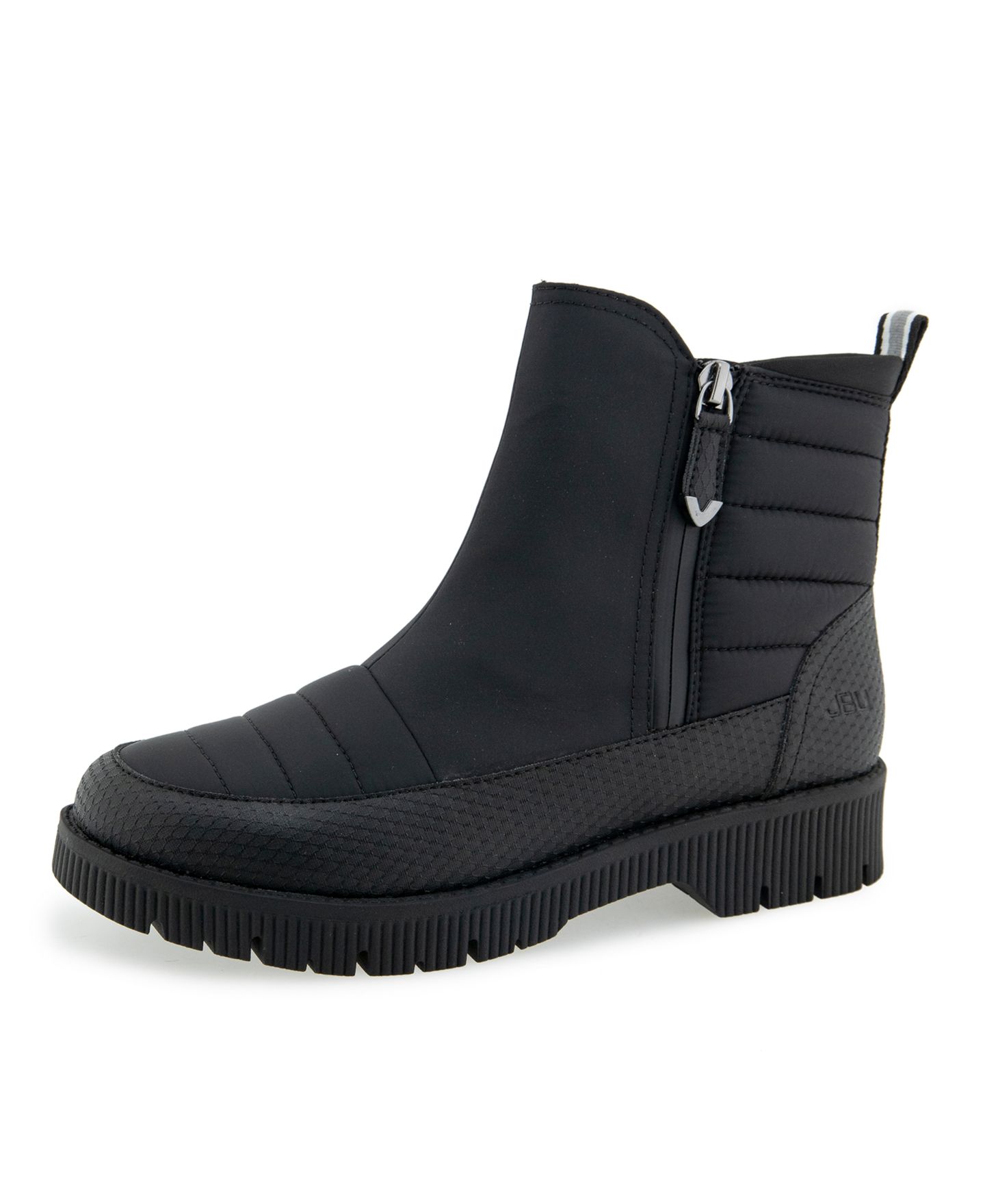 Женские ботинки JBU Abigail Weather Ready Wide Casual Zipper Booties, цвет: Чёрный — фото 4