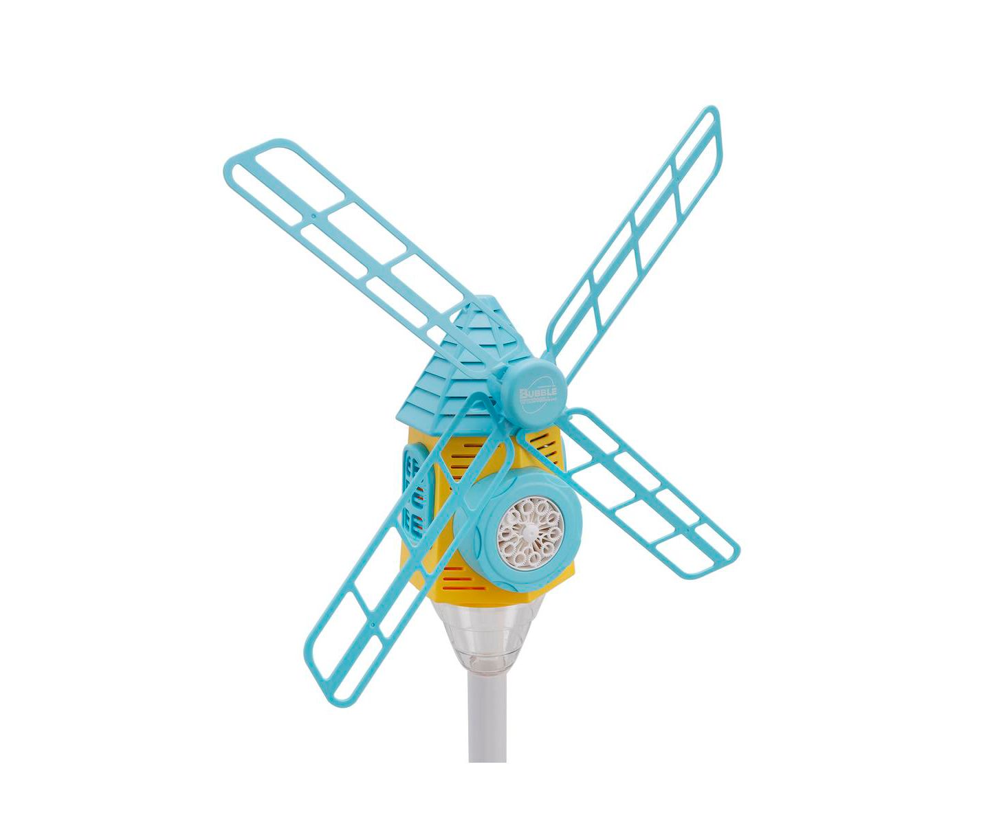 Детская игрушка Bruce & Shark Standing Windmill 10-Nozzle Bubble Machine with Adjustable Height and Lights, 4.5 oz, Ages 3+, цвет: Синий — фото 4