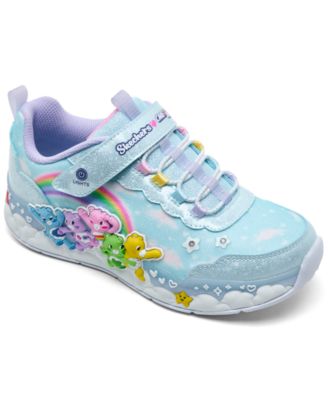 Little Girls' Care Bears Hugs N Snugs Light-Up Low Top Sneakers from Finish Line