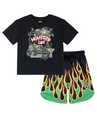 Boys' 4-20 Graphic Athletic T-Shirt and Shorts, 2-Piece Set