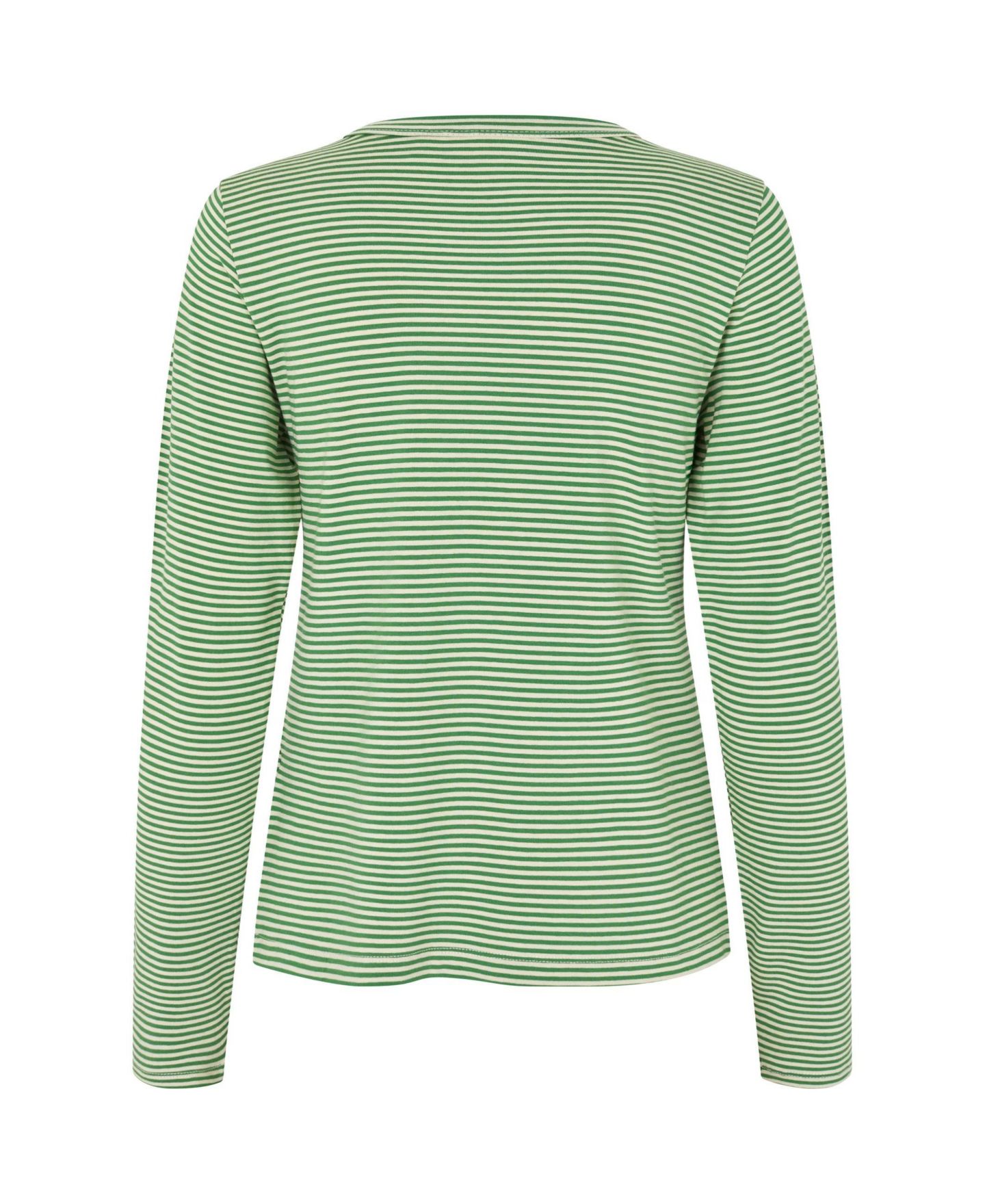 Женская футболка Masai Copenhagen Daritha Long-Sleeve Striped Crewneck, цвет: Мятный зелёный — фото 5