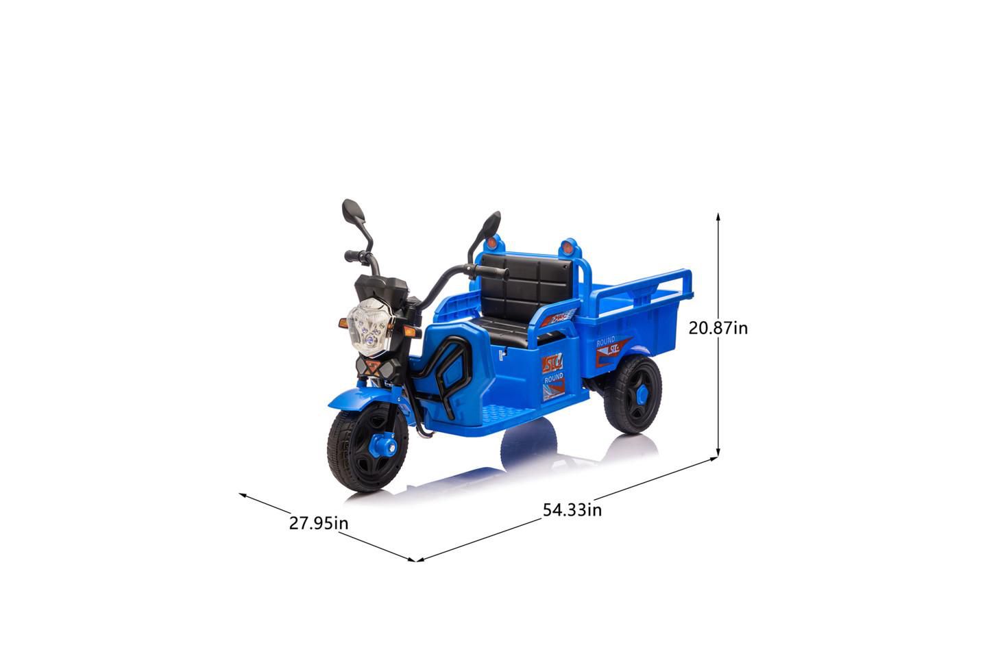 Детская игрушка YOBTOP Kids Ride-On Electric Cargo Truck with LED Lights, 110 lbs. Capacity, Ages 3–6, цвет: Синий — фото 3