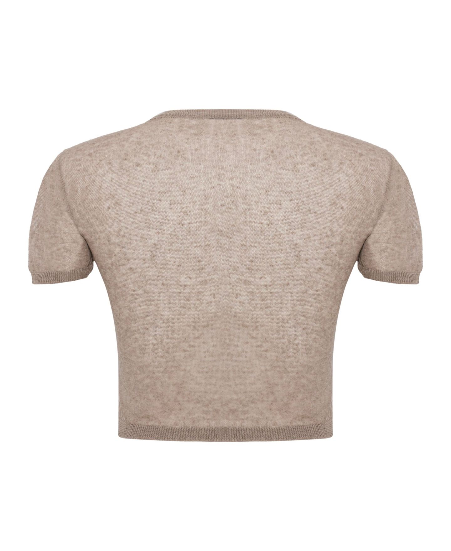Женский топ PCFG Relaxed-Fit Short-Sleeve Knit, цвет: Moon Rock — фото 8