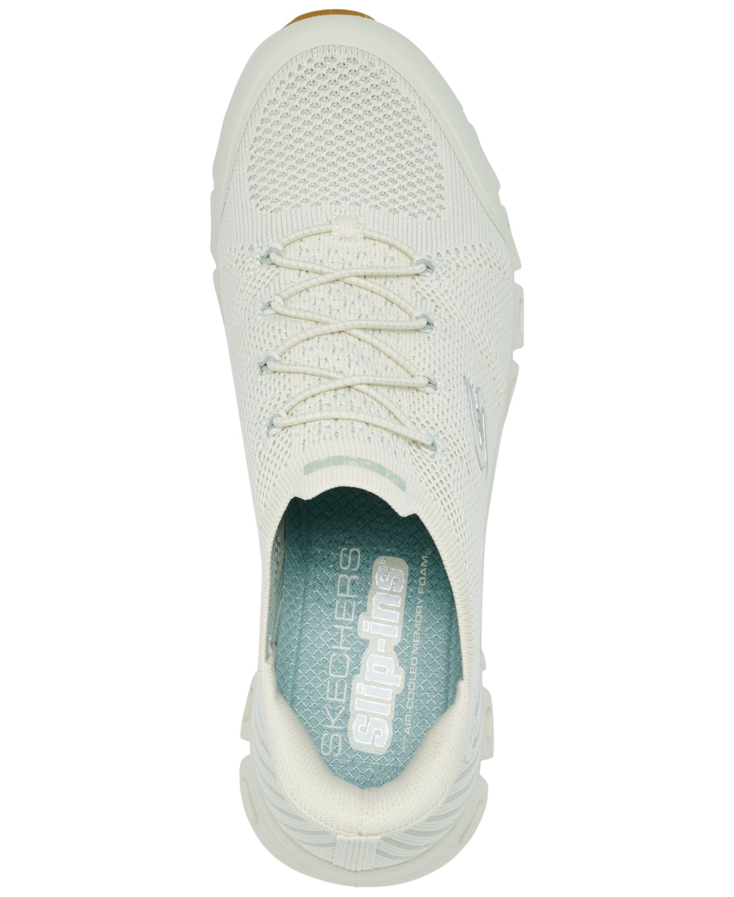 Женские кроссовки Skechers Slip-On Glide-Step - Mirage Walking, цвет: Натуральный — фото 5