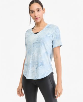Women's V-Neck Curved-Hem T-Shirt