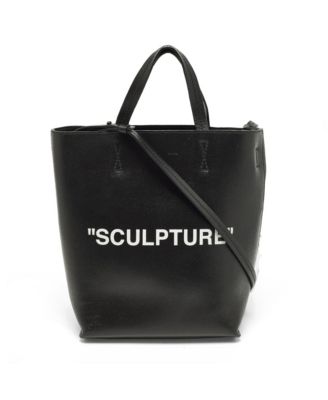 Women's Sculpture Vertical Leather Tote Bag
