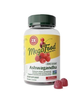 Ashwagandha Gummies, Zero Sugar, KSM 66 Ashwagandha, 60 Mixed Berry Gummies