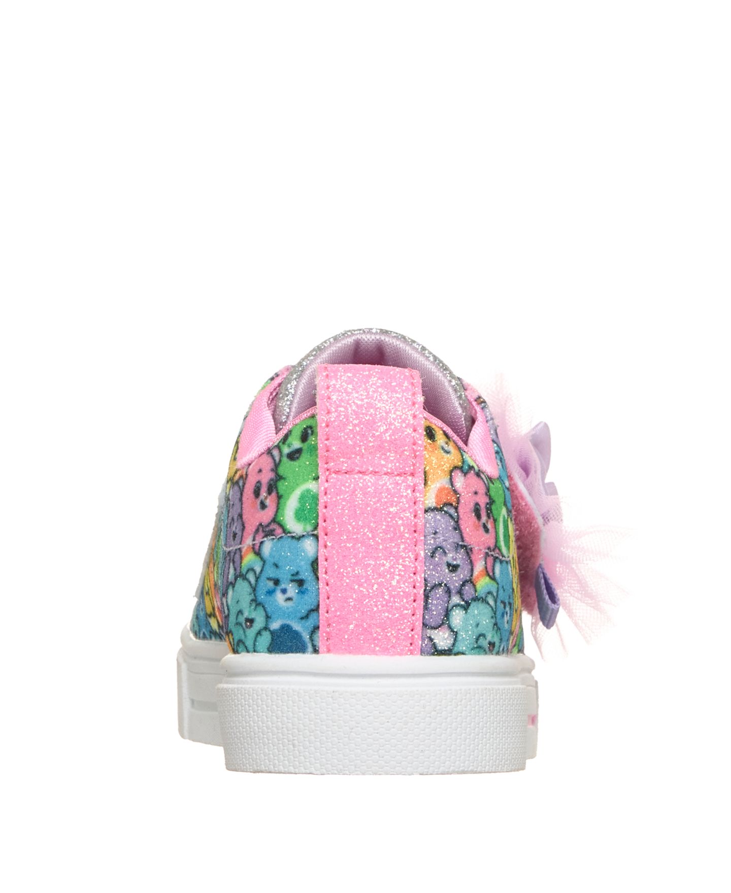 Детские кроссовки Skechers Twinkle Sparks Care Bears со светом для девочек, Finish Line, цвет: Серебристый / Разноцветный — фото 4