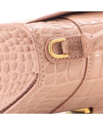 Pre-Owned Balenciaga XS Hourglass Top Handle Bag Embossed Leather