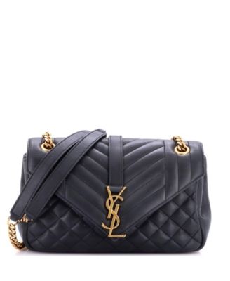 Medium Classic Monogram Envelope Satchel Mixed Matelasse Leather
