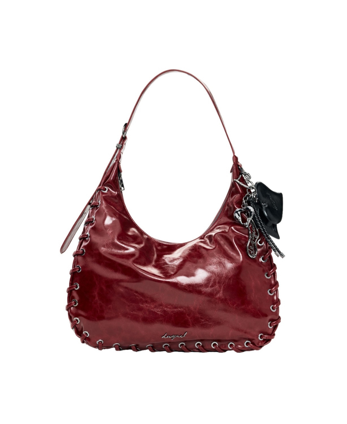 Desigual Women's Large Faux Leather Bag - Orange