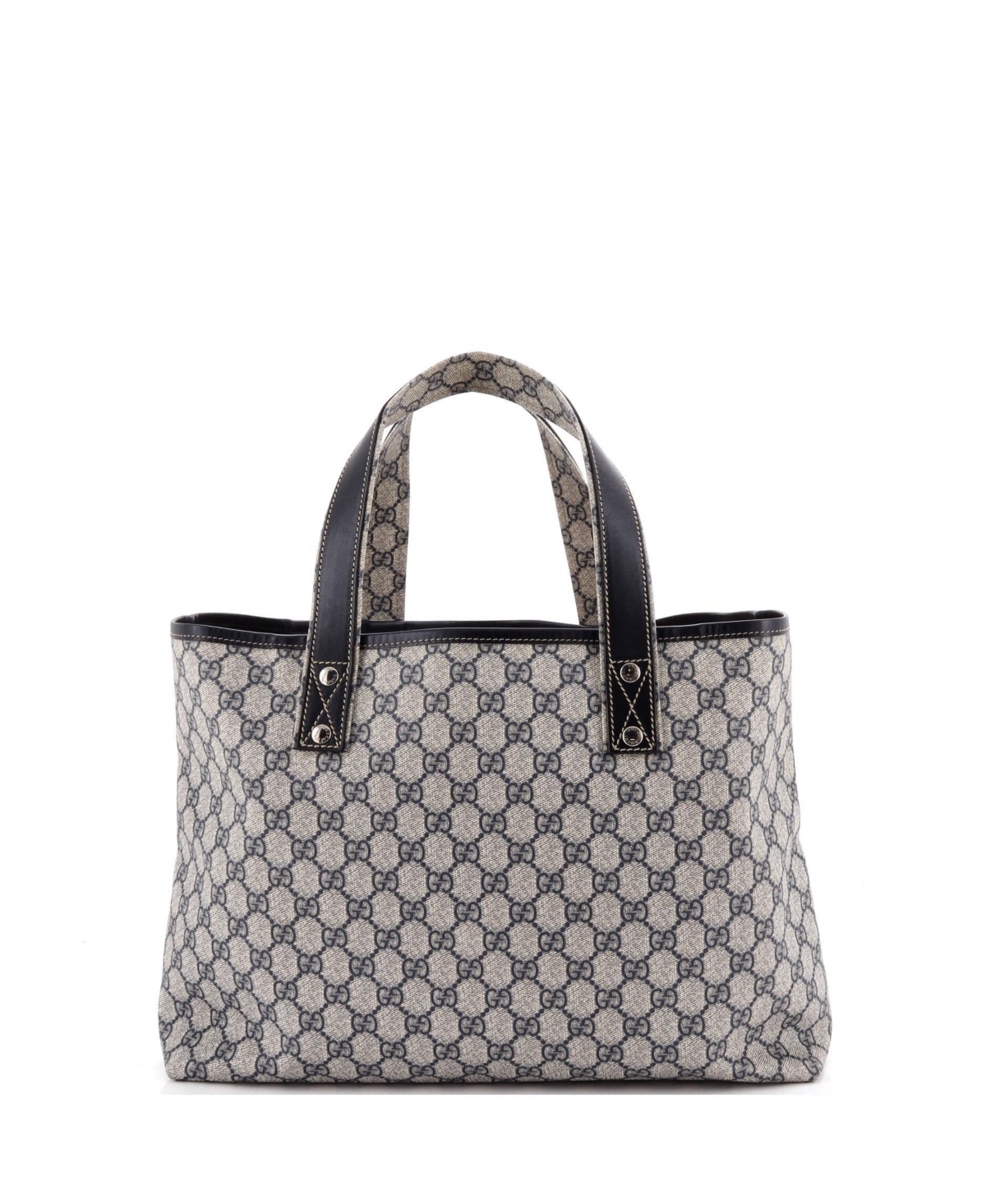 Pre-Owned Gucci Medium Web Loop Tote Gg Coated Canvas