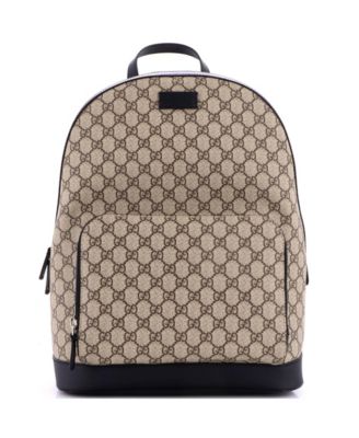 Medium Zip Pocket Backpack GG Coated Canvas
