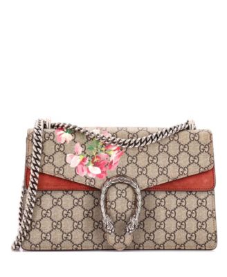 Small Dionysus Bag Blooms Print GG Coated Canvas
