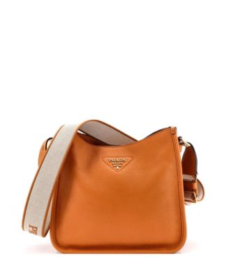 Medium Logo Strap Crossbody Bag Vitello Daino