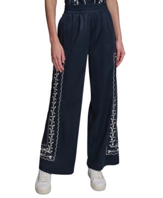 Women's Mid-Rise Embroidery Pants