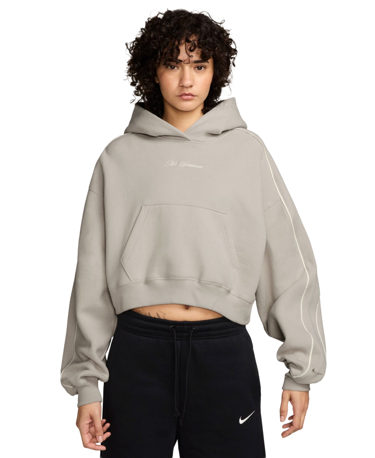 Nike Studio Fleece Women's Oversized Scallop-Trim Hoodie