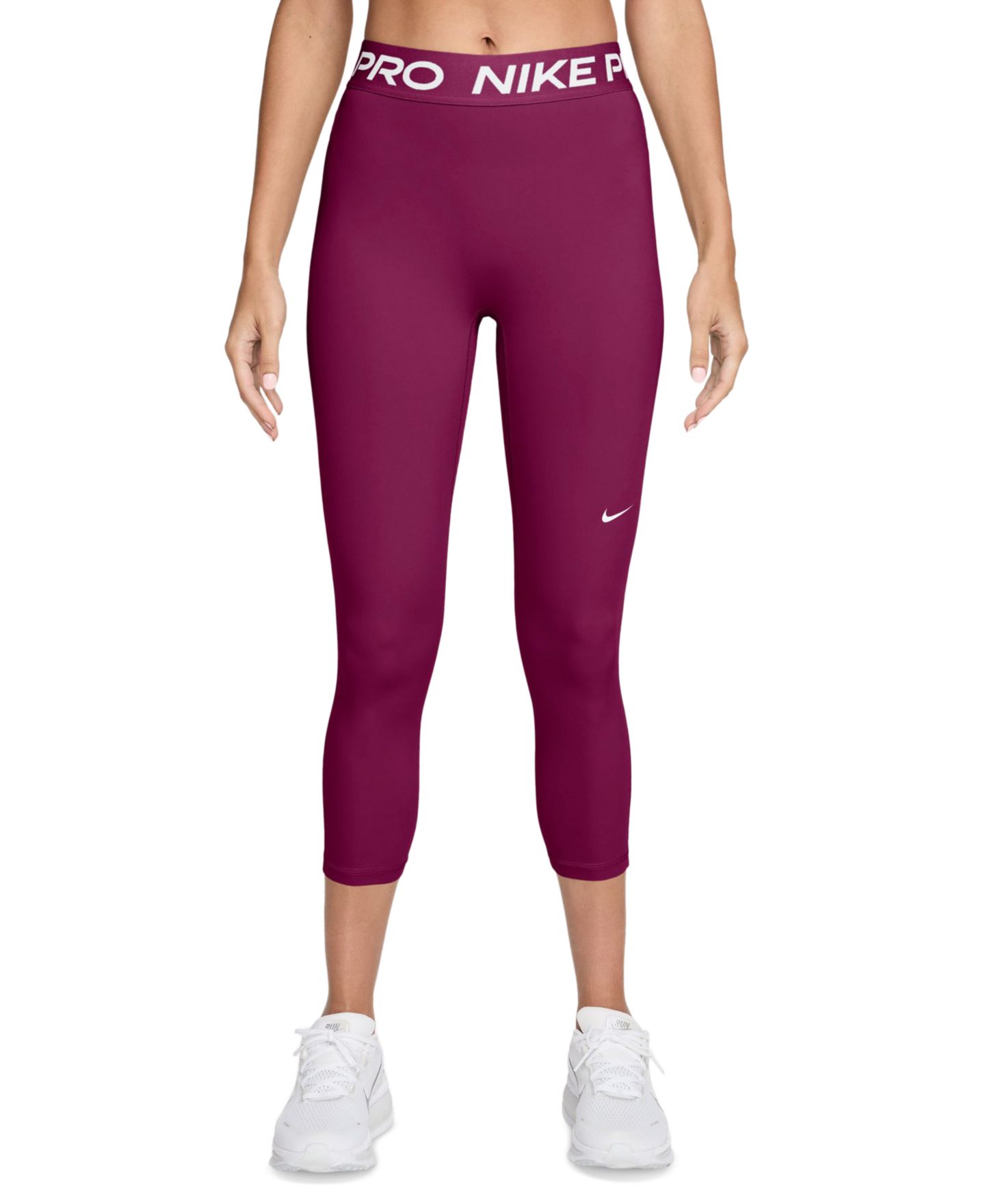 Женские леггинсы Nike Mid-Rise Full-Length, цвет: Чёрный / Розовый — фото 9