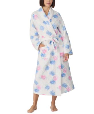 Women's Dream Diamond Cotton Quilt Ballet Long Wrap Robe