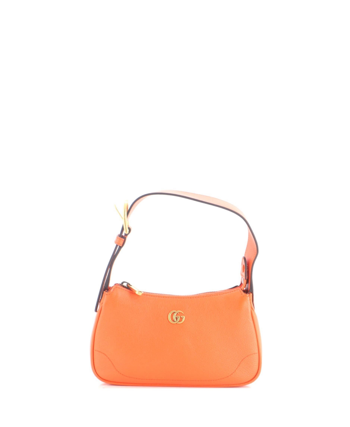 Pre-Owned Gucci Mini Aphrodite Shoulder Bag Leather - Orange