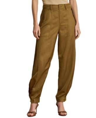 Women's Shantung Barrel Cargo Pants