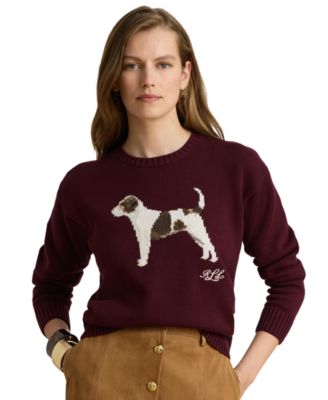 Women's Cotton Dog Sweater
