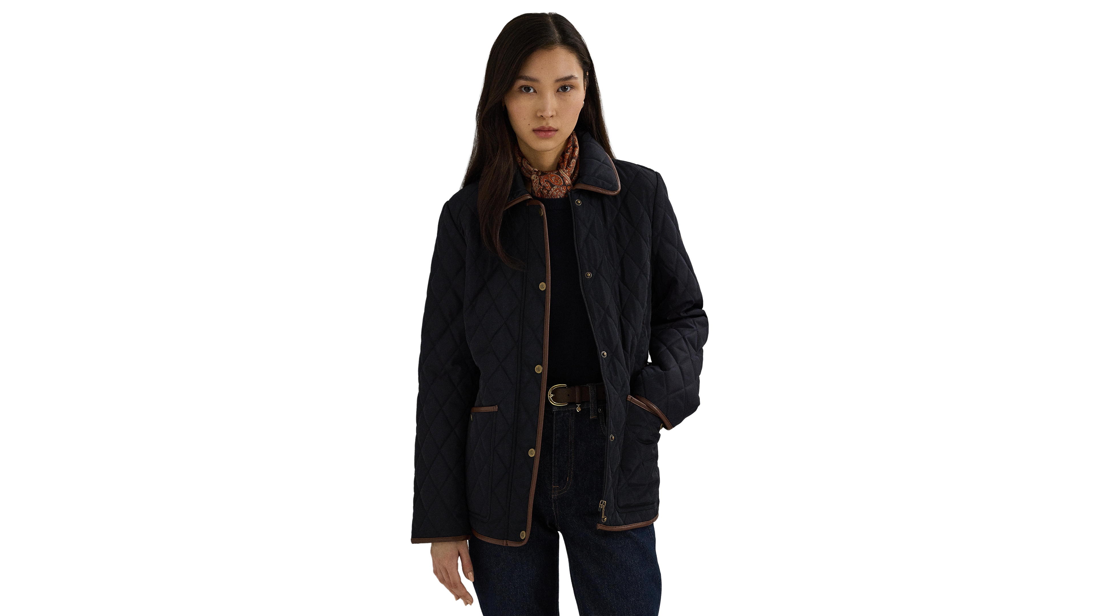 Lauren Ralph Women's Quilted Velboa-Lined Jacket