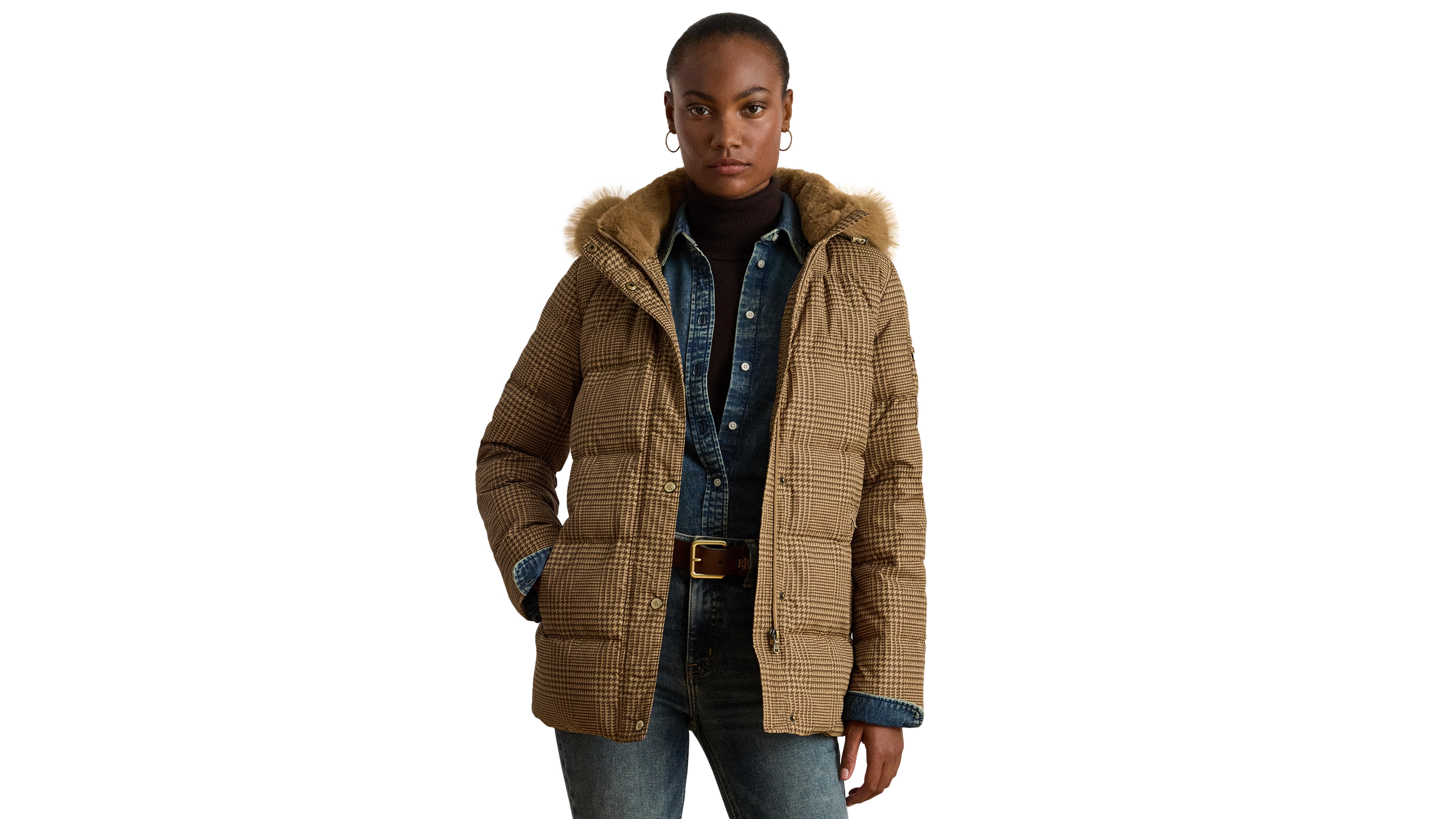 Lauren Ralph Women's Hooded Puffer Coat