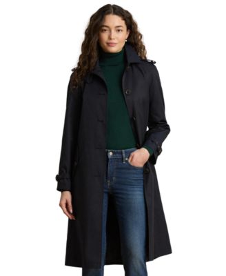 Women's Belted Lined Trench Coat