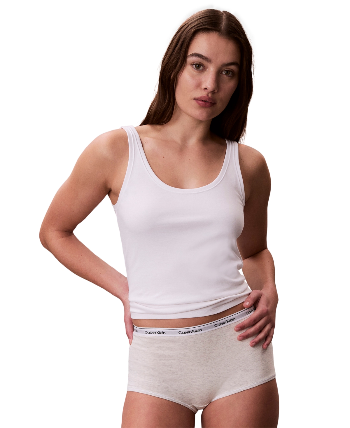Calvin Klein Women's Modern Logo Boyshort Underwear QD5195