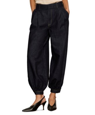 Women's Mid-Rise Balloon-Leg Ankle Jeans