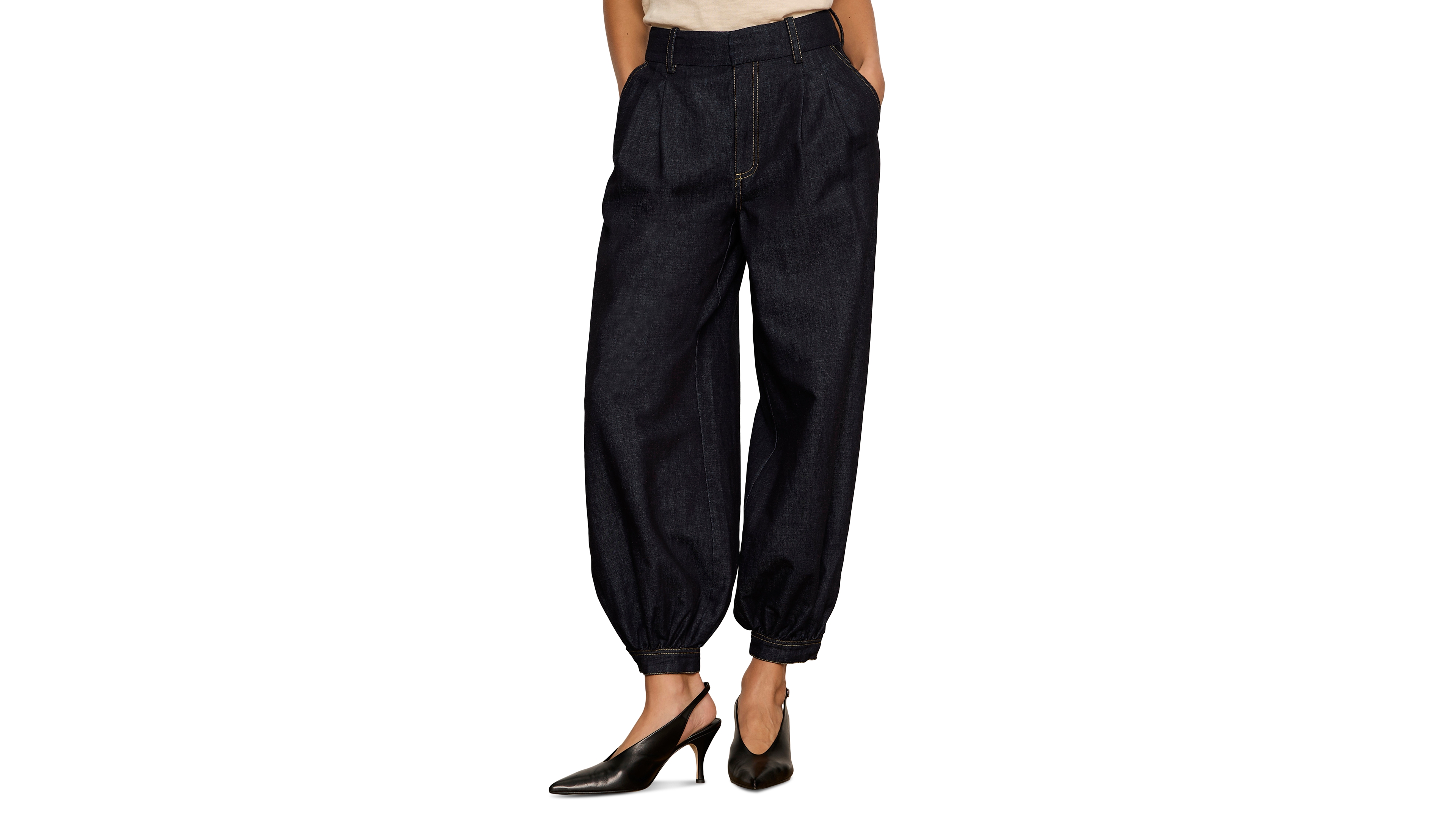 Sanctuary Women's Mid-Rise Balloon-Leg Ankle Jeans