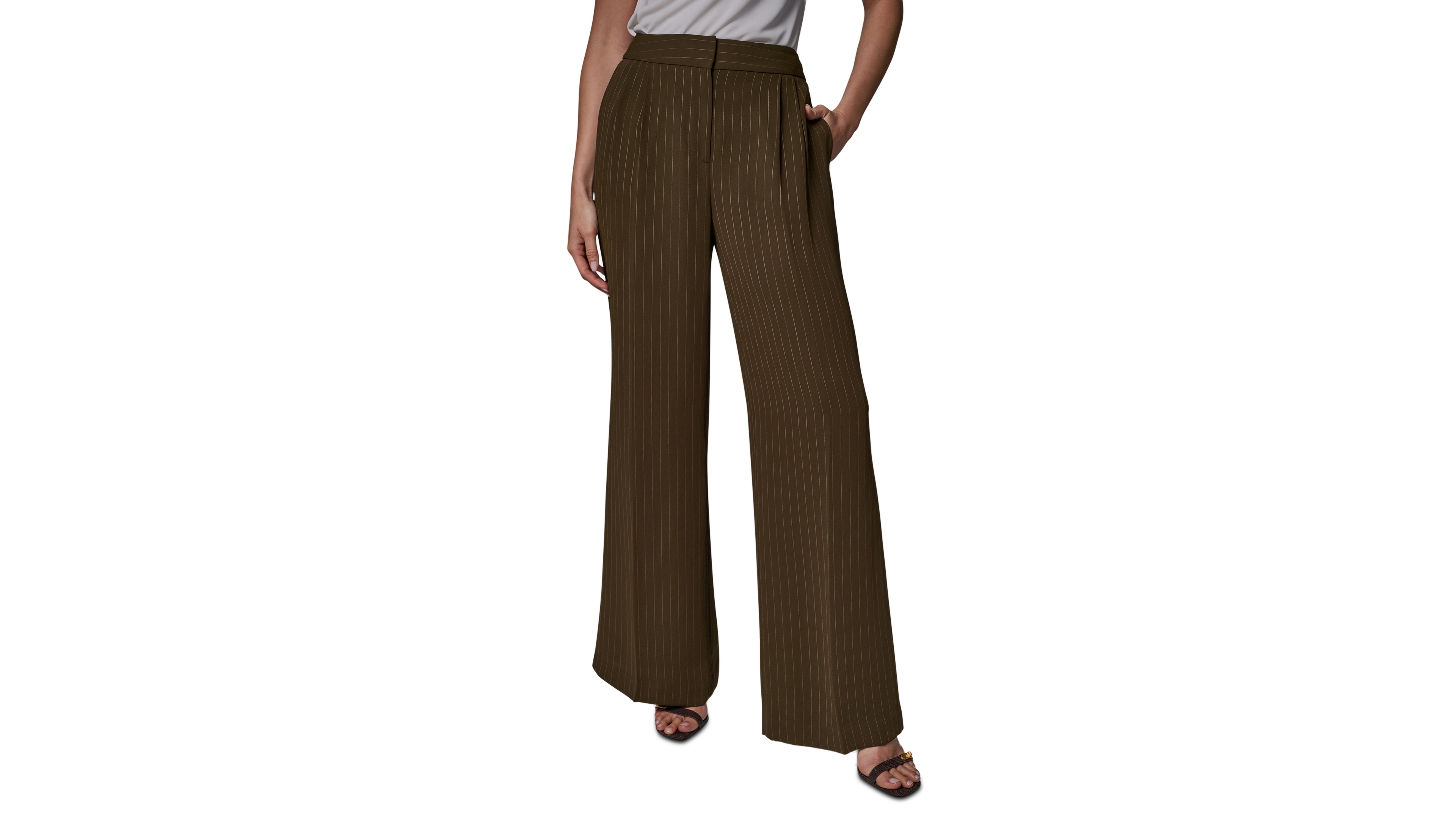 Donna Karan New York Women's High-Rise Full-Length Pants