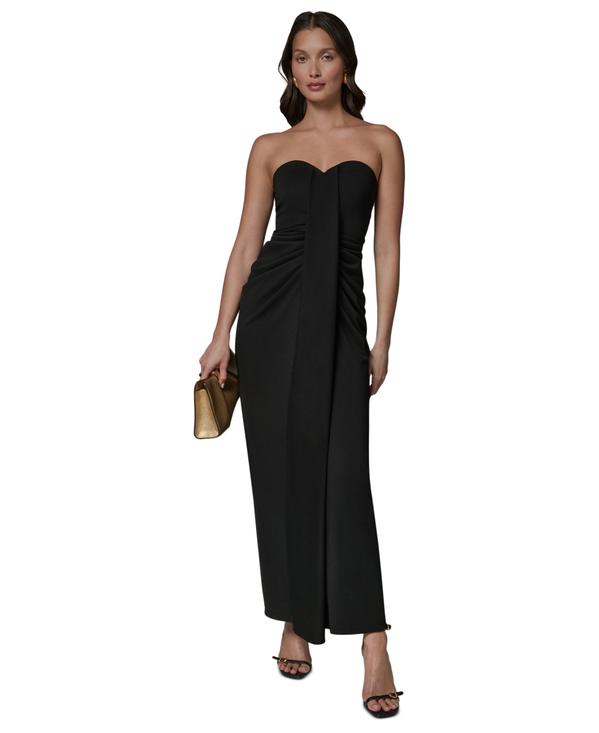 Donna Karan New York Petite Strapless Sweetheart Maxi Dress