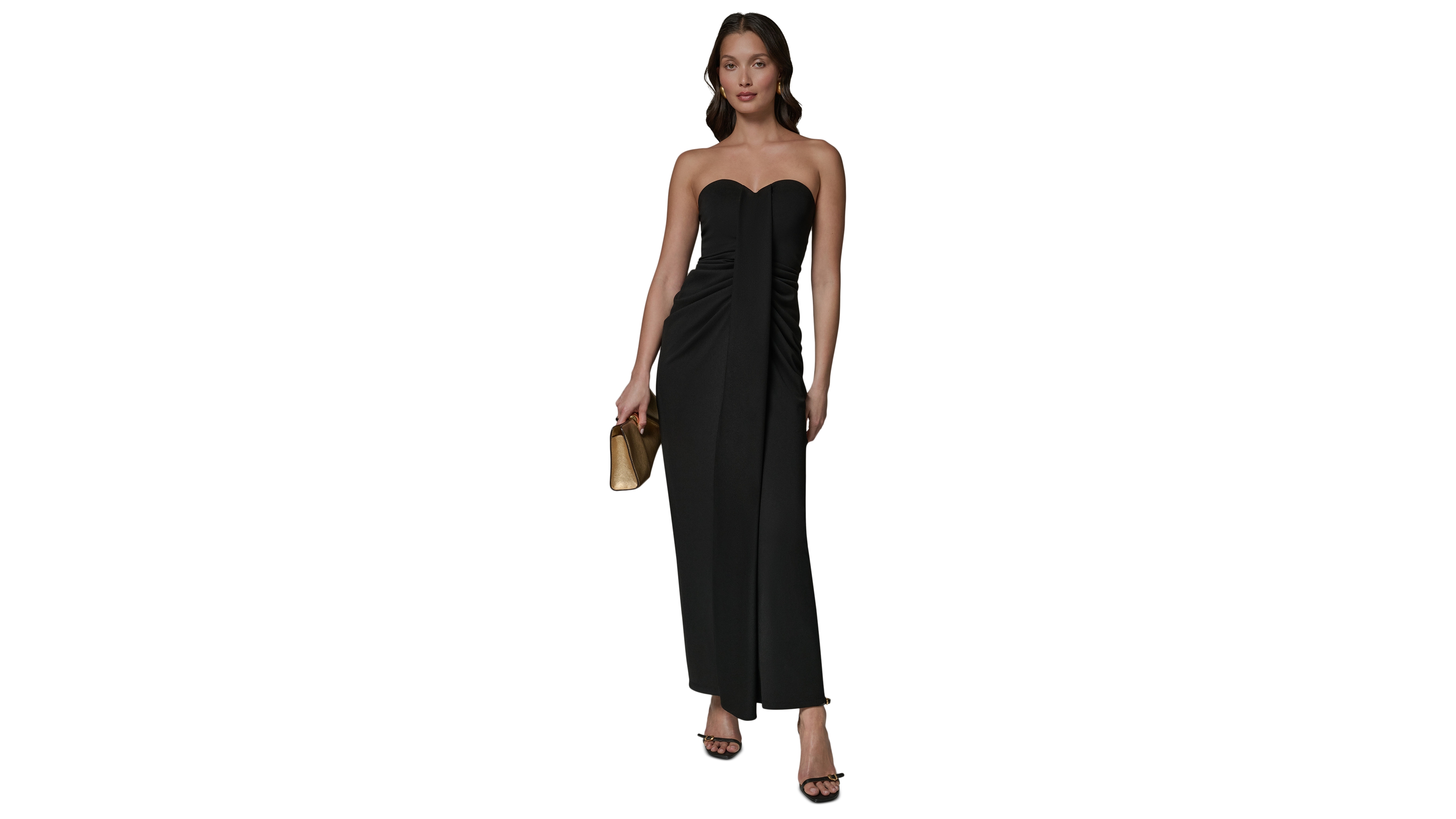 Donna Karan New York Petite Strapless Sweetheart Maxi Dress