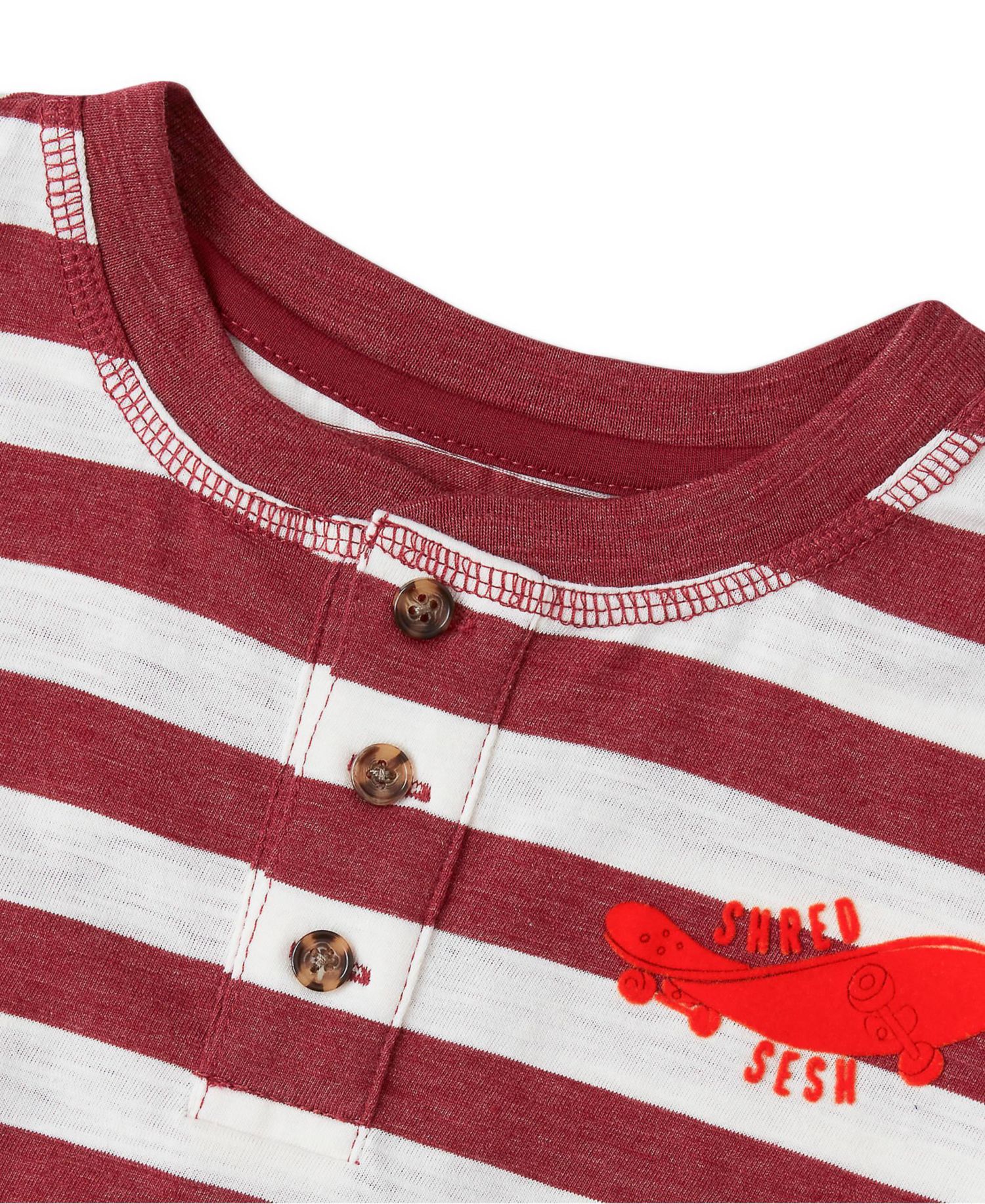 Boys' 4-20 Long-Sleeve Striped Raglan Henley
