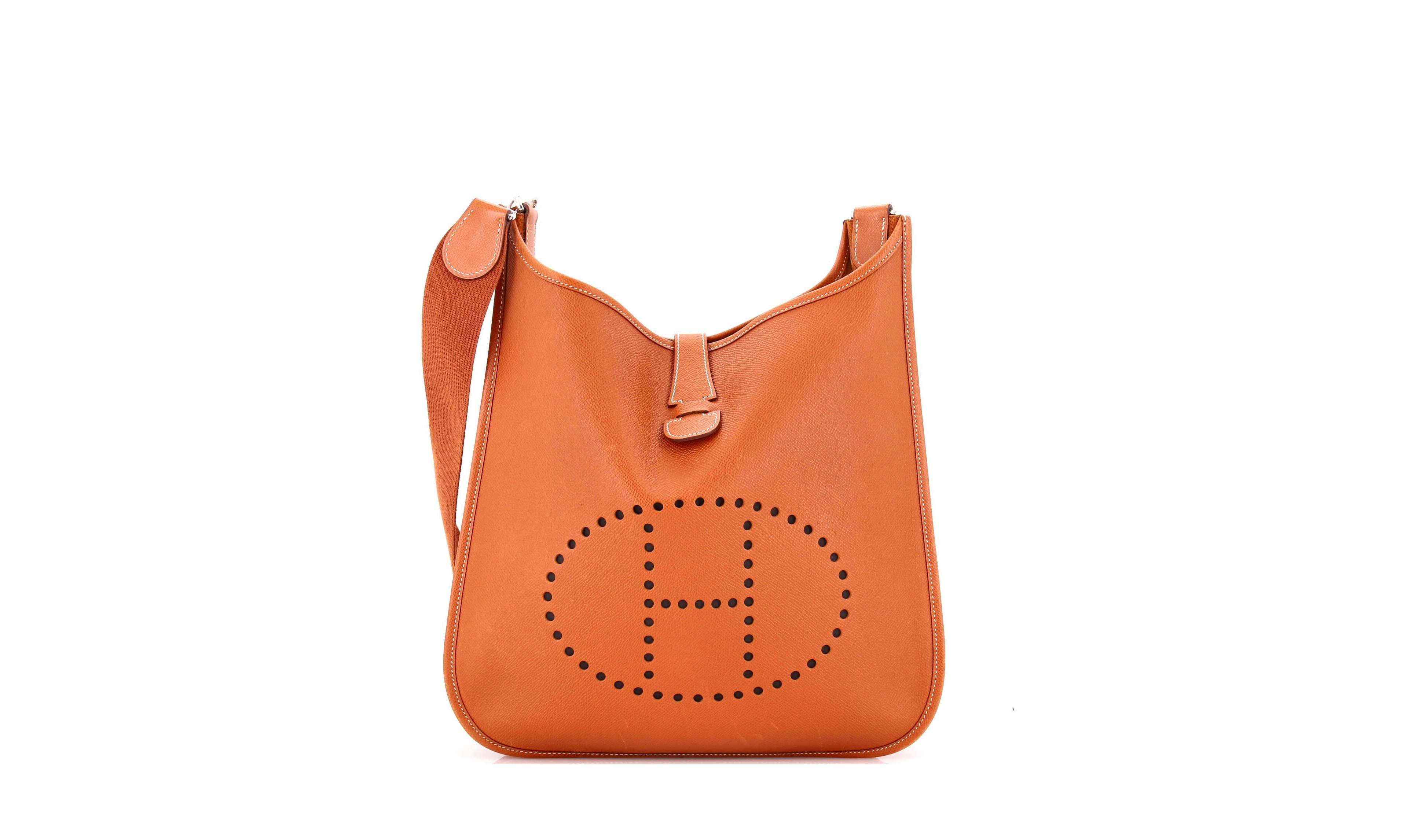 Pre-Owned Hermes Gm Evelyne Bag Gen Ii Epsom