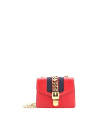 Mini Sylvie Chain Shoulder Bag Leather