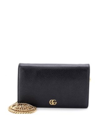 Mini Petite GG Marmont Chain Wallet Leather