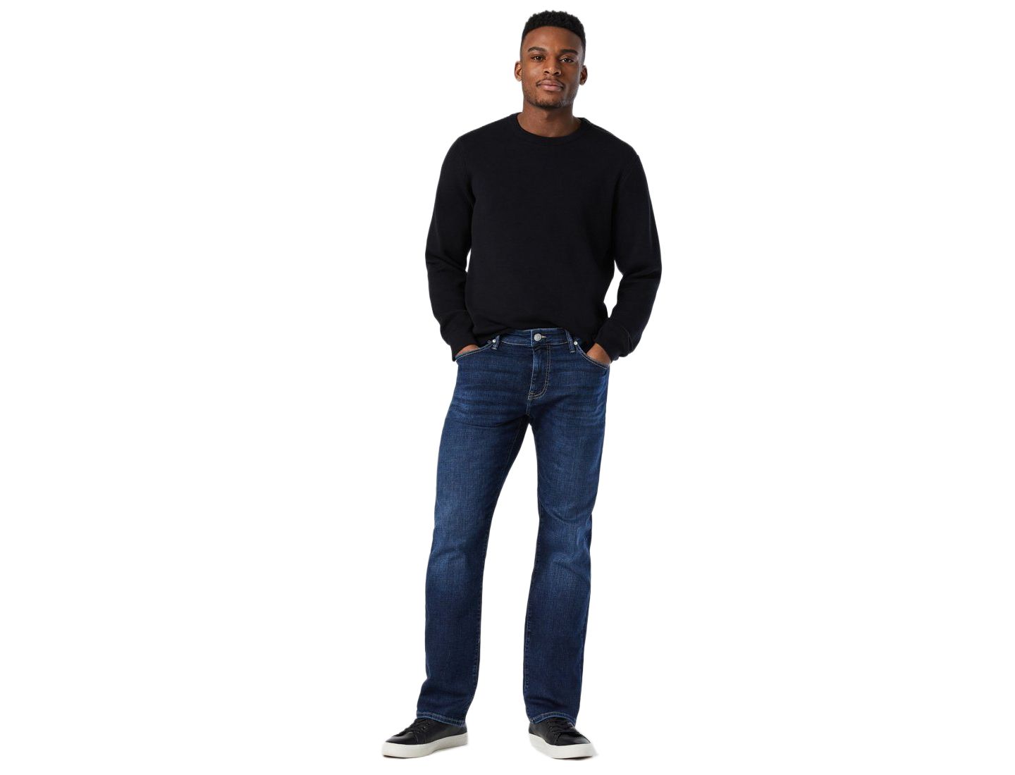 Мужские джинсы Mavi Jeans Marcus Dark-Rinse Slim Straight-Leg, цвет: Deep Organic Move — фото 4