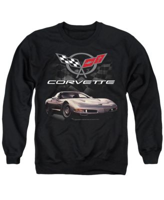 Men's Checkered Past Graphic Long-Sleeve Classic-Fit Crewneck Sweatshirt