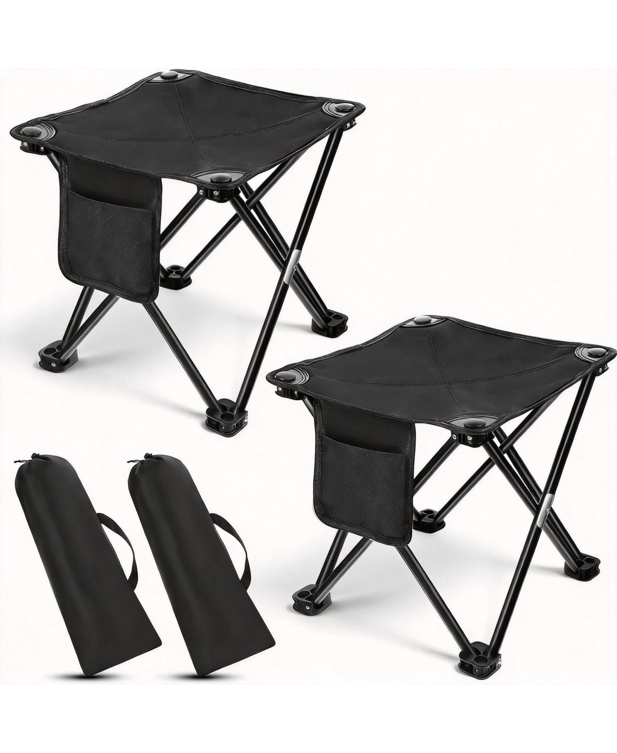 Aofar Camping Stool Folding Chair Outdoor Seat With Carry Bag