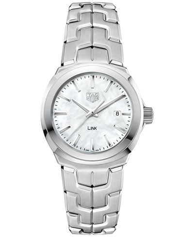 TAG Heuer Women's Swiss LINK Stainless Steel Bracelet Watch 32mm WBC1310.BA0600
