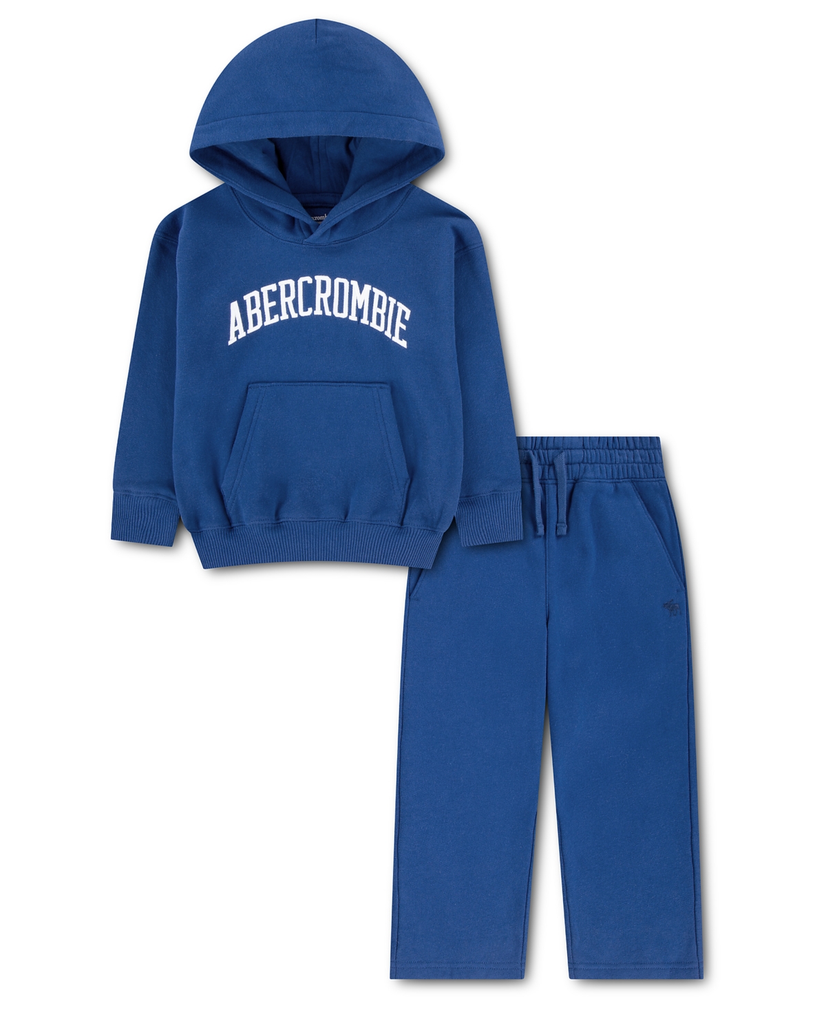 abercrombie kids Toddler Boys' 2T-5T Graphic Fleece Hoodie and Joggers, 2-Piece Set
