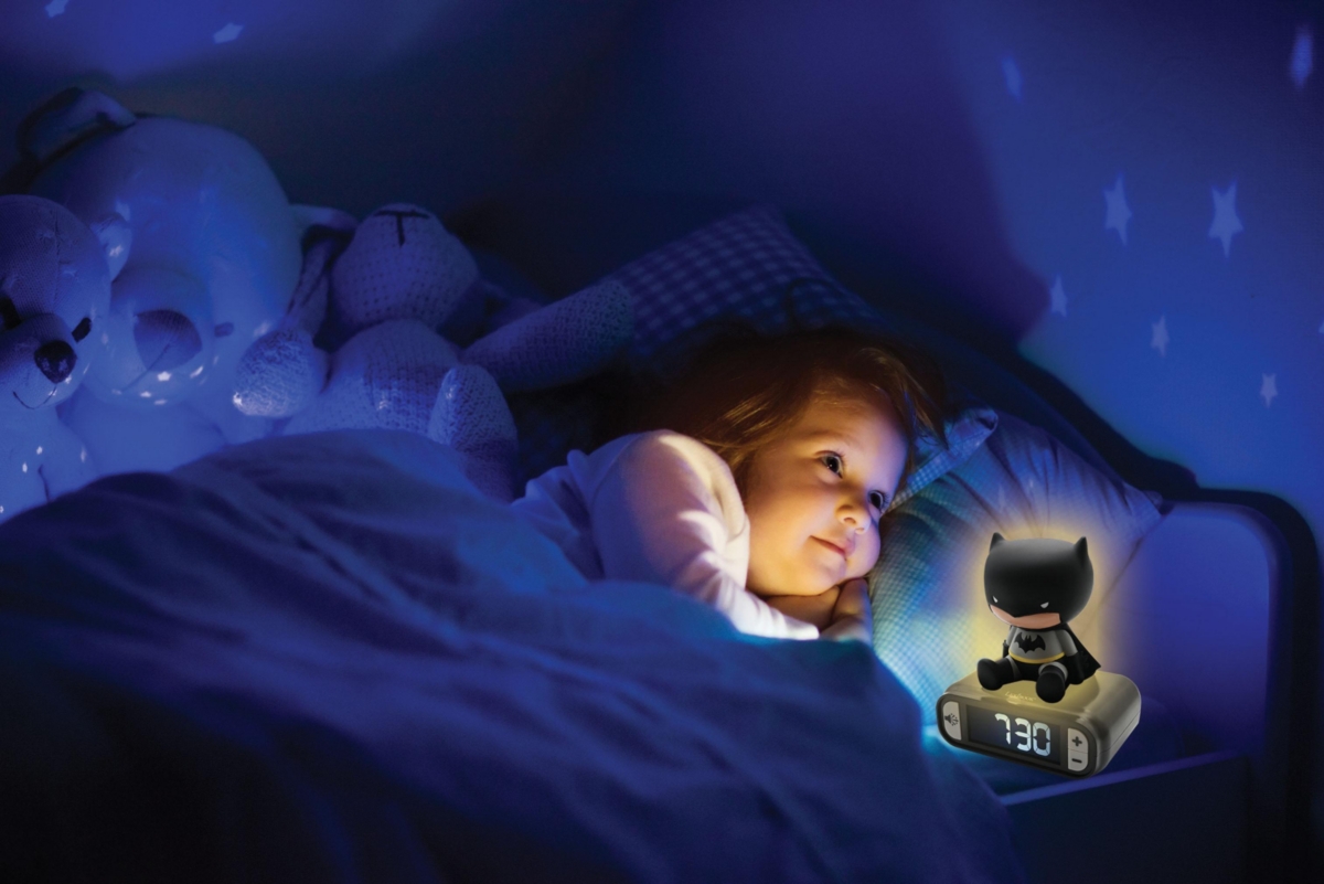 Warner Batman RL800BAT Digital Night Light Sound Effects Alarm Clock