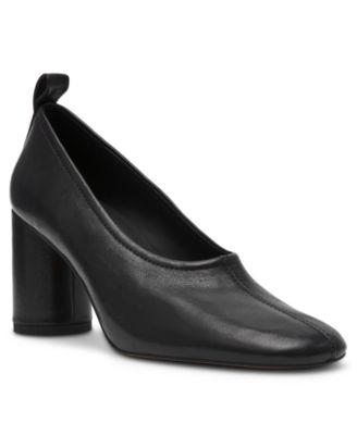 Women's Monnet High-Vamp Cylinder Heel Round Toe Pumps